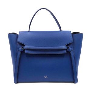 CELINE MINI BELT BAG IN GRAINED CALFSKIN BLUE